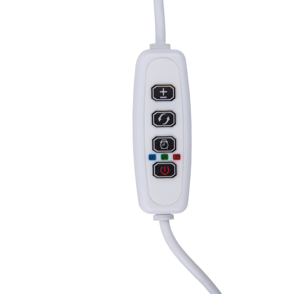 ULT-P35M-15W-SPLE-TM IP40 WHITE LEAF Светильник для растений светодиодный с таймером. на прищепке. Спектр для фотосинтеза. TM Uniel