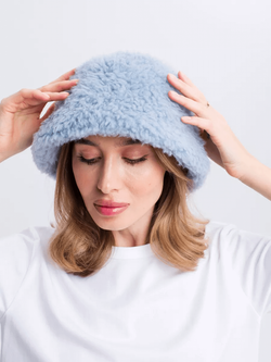 Панама теплая из шерсти мериноса, светло-голубая, SilverFox