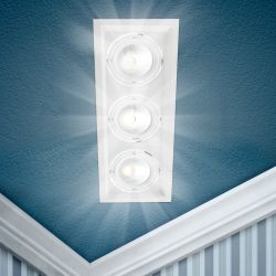 Светильник светодиодный встраиваемый Даунлайт ЭРА SKD-13-36-40K-W20 3х20Вт 4000K 5400Лм 390х150х110 5 лет гарантии