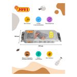 Масса для моделирования Jovi, 1000 гр., серая, отвердевающая, вакуумный пакет