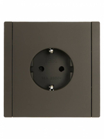 FORTE&PIANO Розетка 1-местная с заземлением с защитными шторками винтовое крепление 16А USB A+C 18Вт FP347 серый IEK