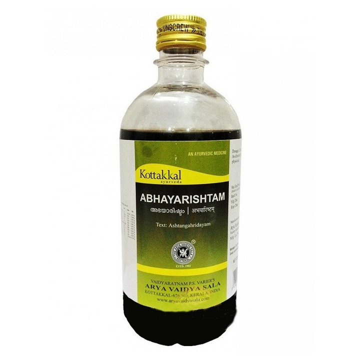 Травяной настой ришта Kottakkal Abhayarishtam Абхаяриштам очищает от токсинов, улучшает микрофлору кишечника 450 мл