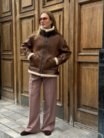 Дубленка Винтаж карамель