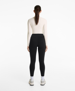 OYSHO Теплые легинсы длиной до щиколотки с высокой посадкой, черный