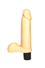 Фаллоимитатор с вибрацией 16 см (Цвет: телесный)