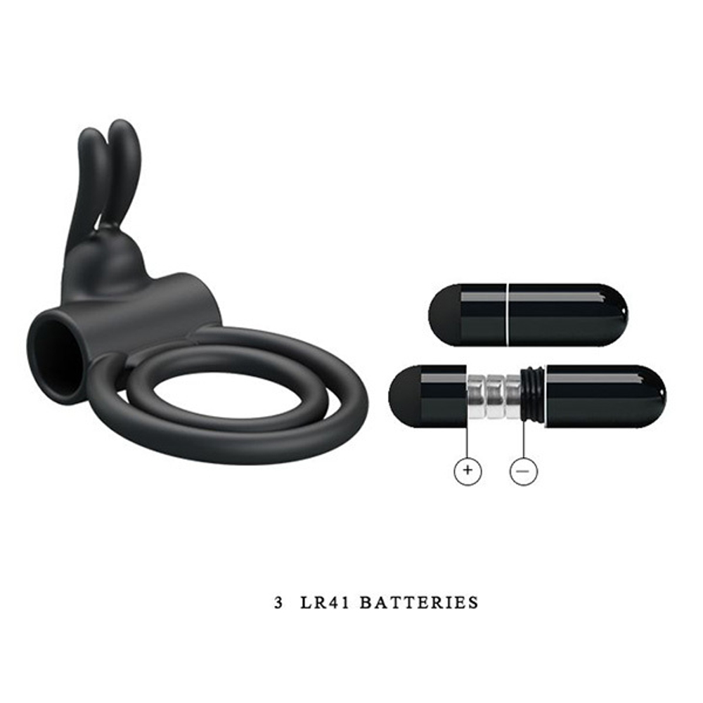 Вибрирующее кольцо 3см с подхватом мошонки Pretty Love Osmond BI-210169