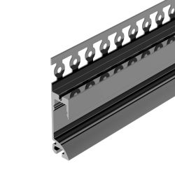 Профиль PLINTUS-FANTOM-L-2000 BLACK (Arlight, Алюминий) 041213