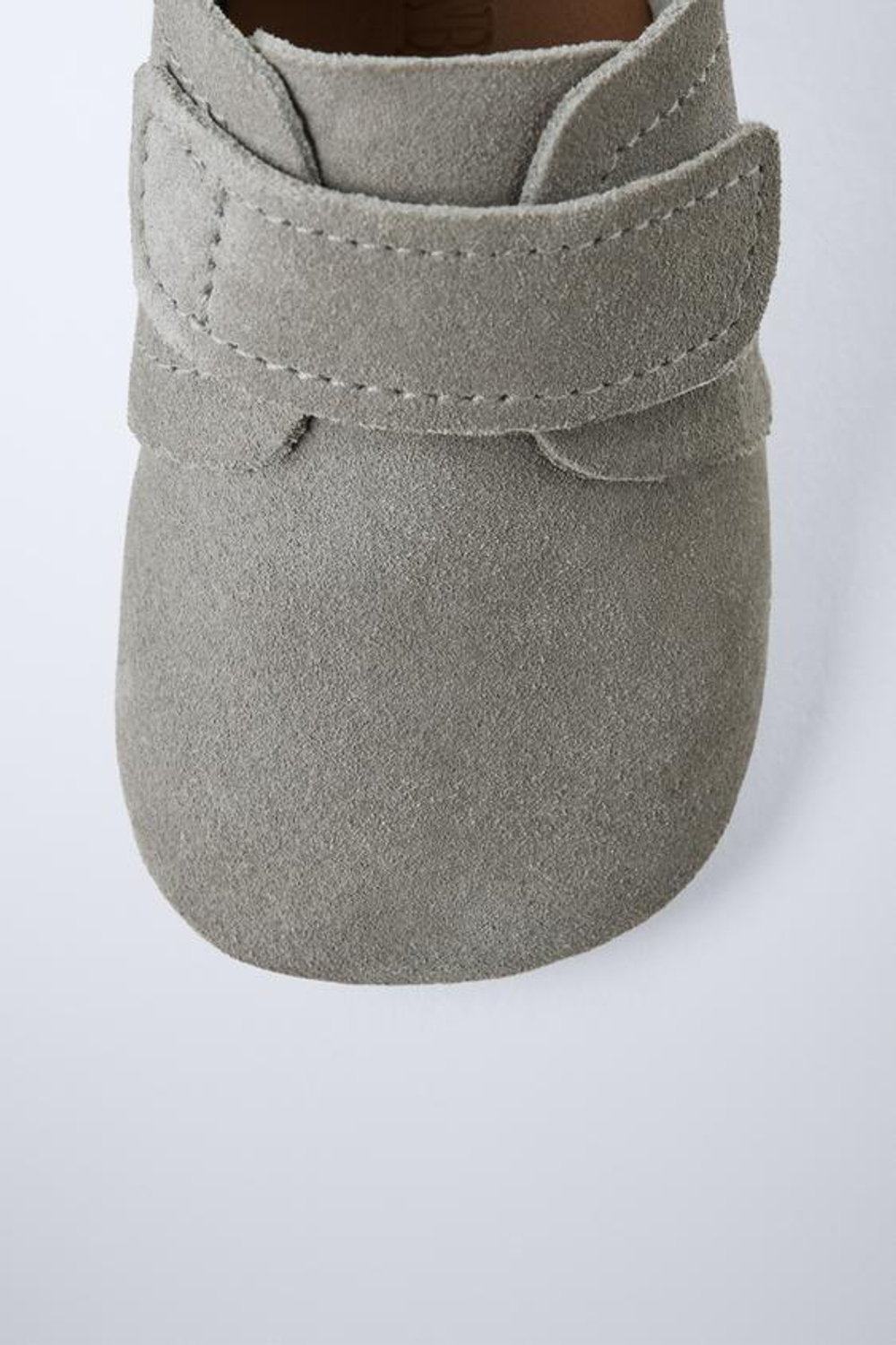 ZARA КОЖАНЫЕ ПИНЕТКИ, СЕРЫЙ