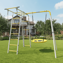 ROMANA Полянка (желтый/серый) (с качелями Лодка)