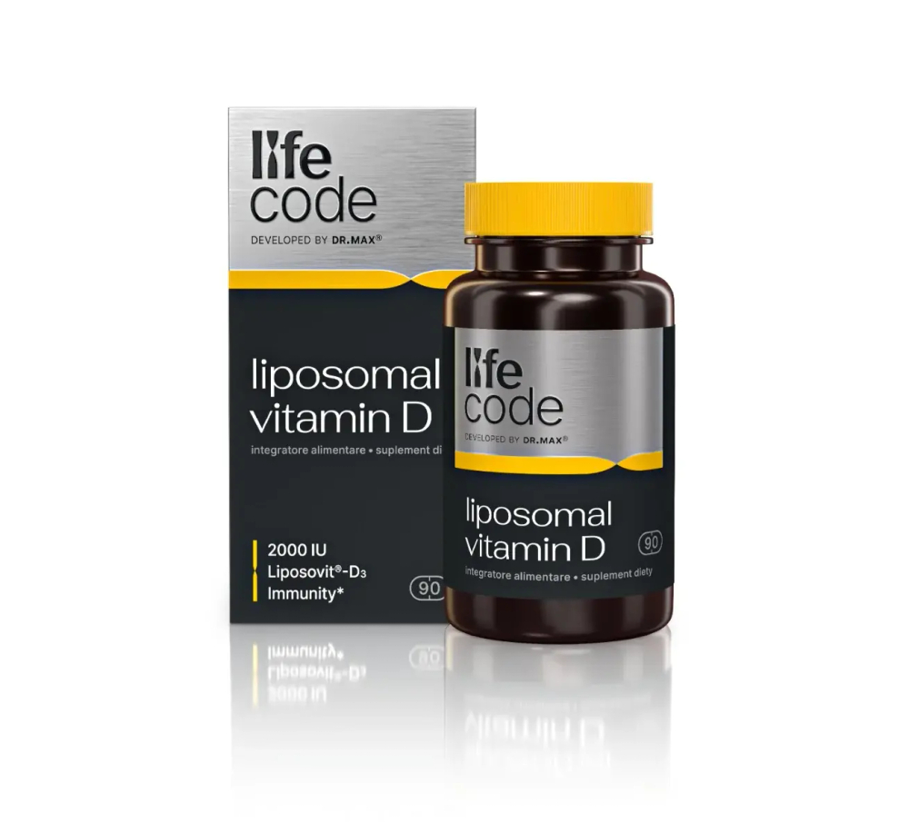 LifeCode, разработанный доктором Максом - липосомальный витамин D 2000 МЕ, 90 капсул