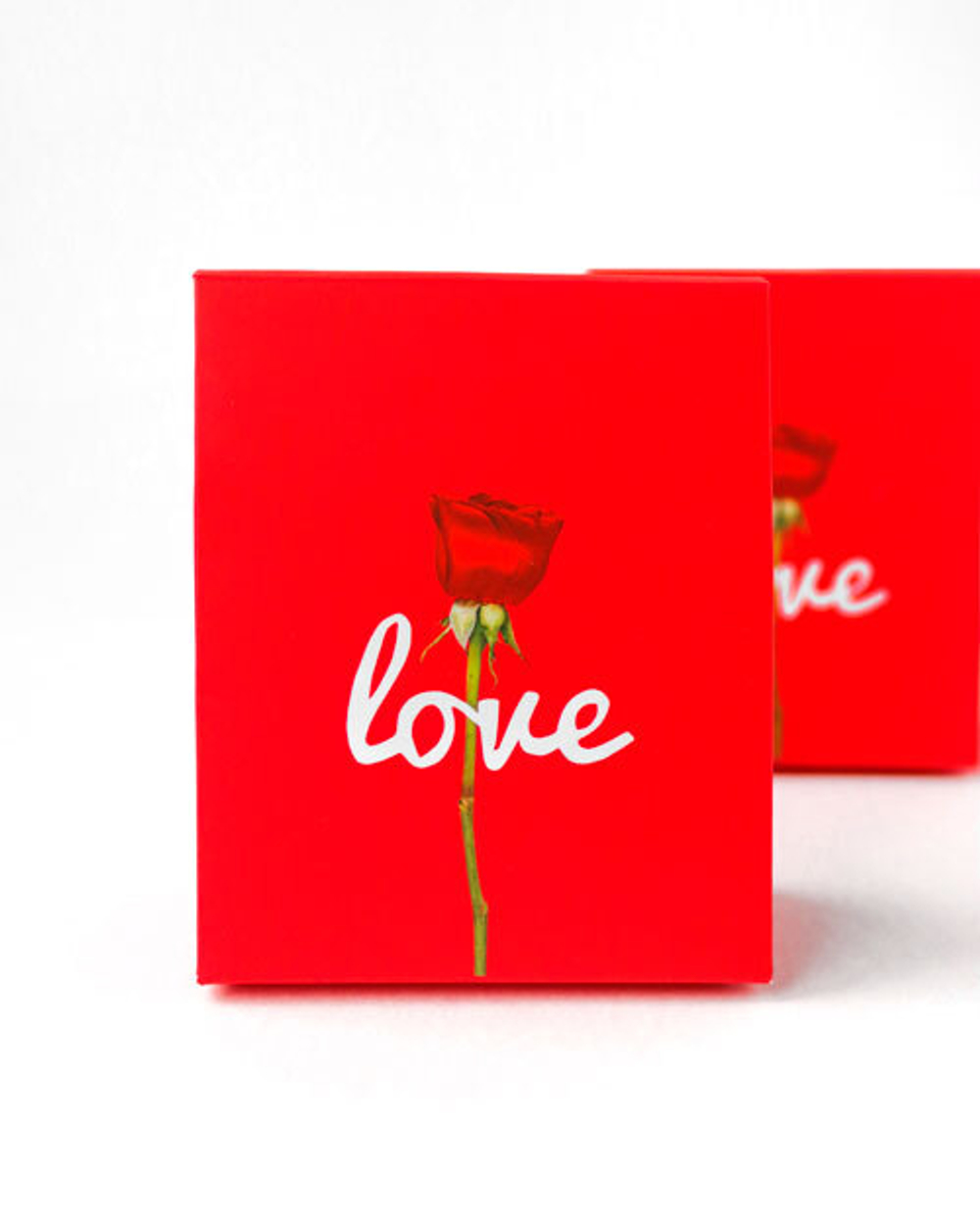 Пакетик подарочный объёмный «Розочка» 70x35x85 мм.