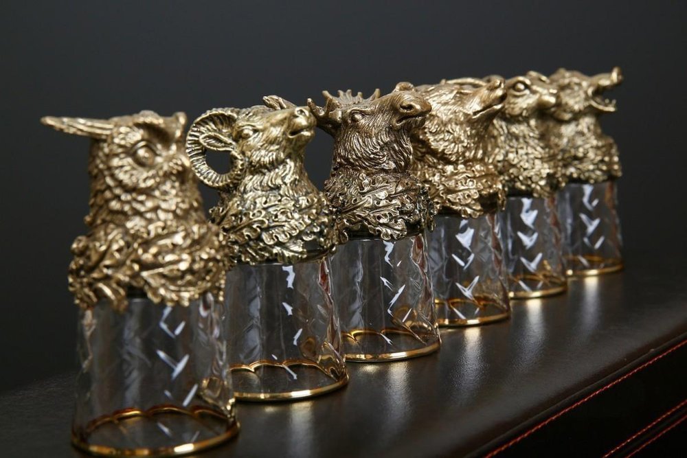 Набор стопок "Охота" в подарочной коробке