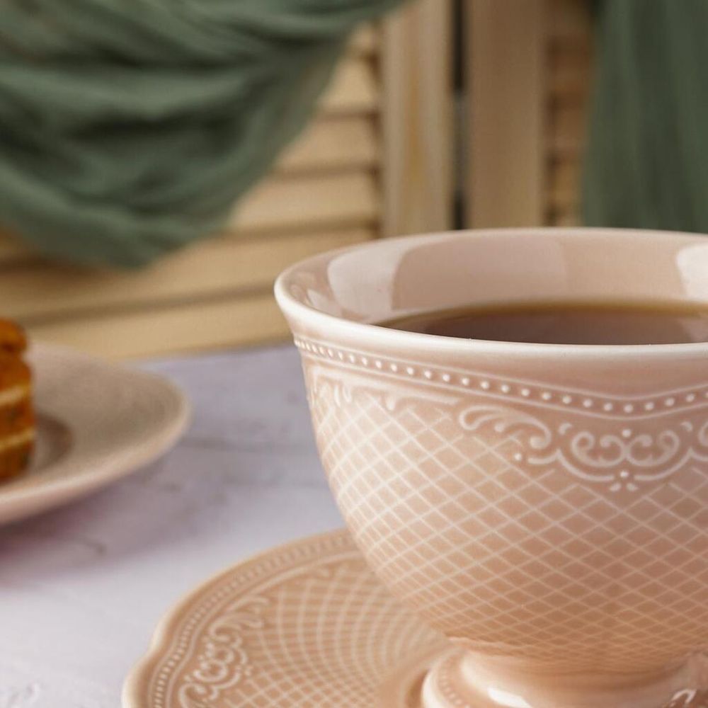 Чайная пара 285 мл d 10,2 см h7,8 см Aristocrat Peach Tea Noble [6]