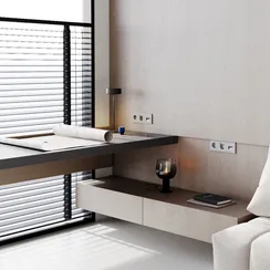 Розетка встраиваемая VOLTUM S70 с заземлением и защитными шторками, 16А, с USB, A+С, (сталь)