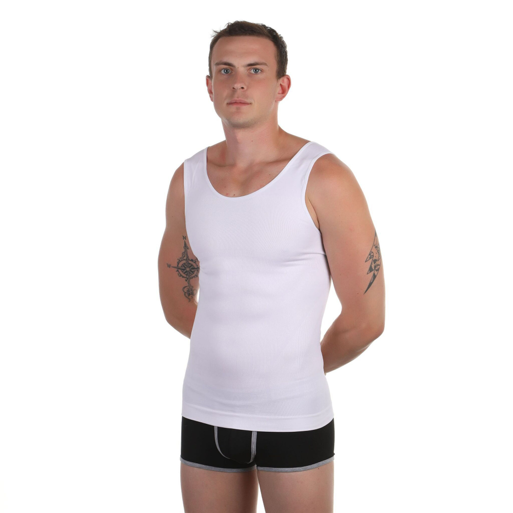 Мужская майка двойной утяжки (Размер: M) (Цвет: черный)