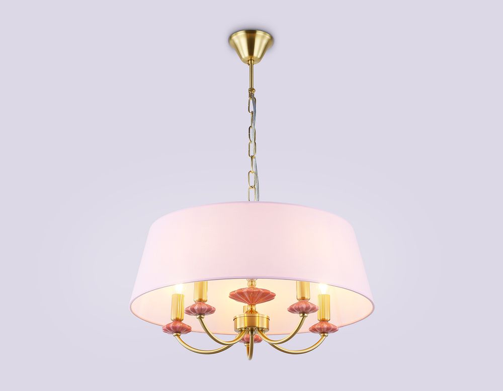 Ambrella Подвесная люстра с абажуром и декором из керамики Ceramo Classic LH75021