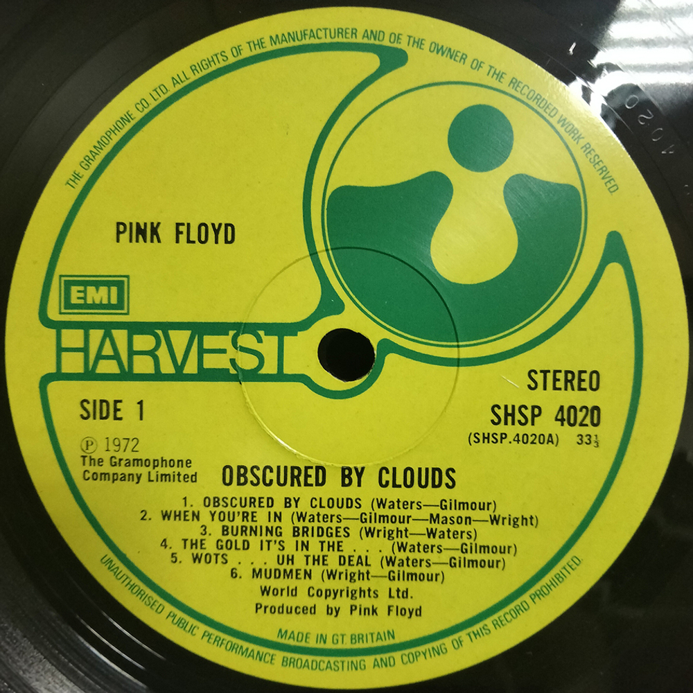 Pink Floyd / Obscured By Clouds (LP)