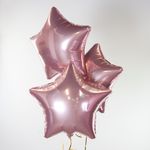 Шар (18"/46 см) Звезда, Розовый 1 шт.