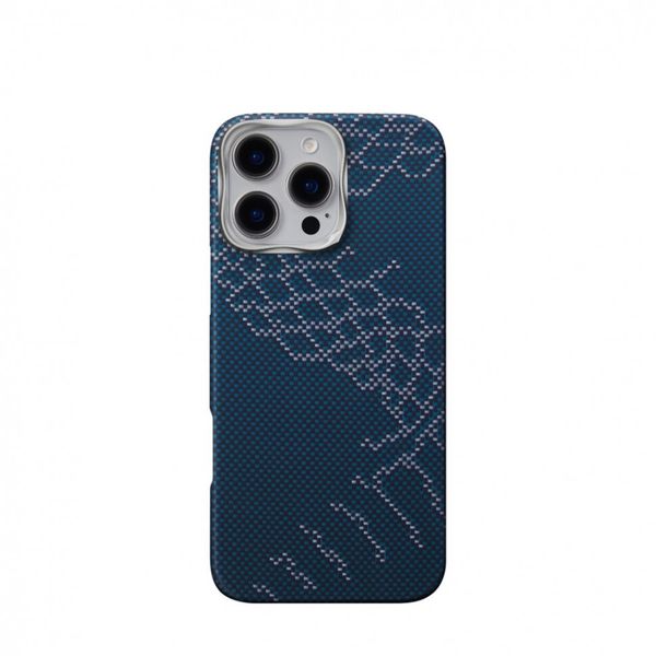 Чехол Pitaka Tactile Woven для iPhone 16 Pro, Снежный день | Snowy Day