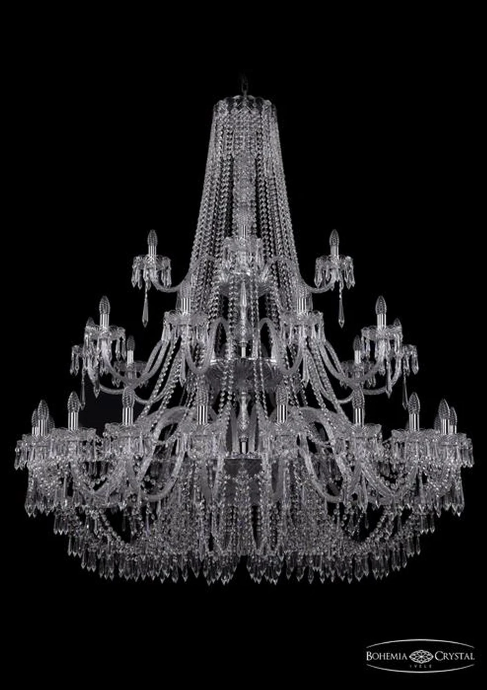 Подвесная люстра Bohemia Ivele 1403/20+10+5/530/3d/Ni