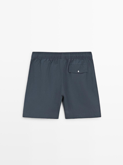 Massimo Dutti Однотонные плавки, свинцовый
