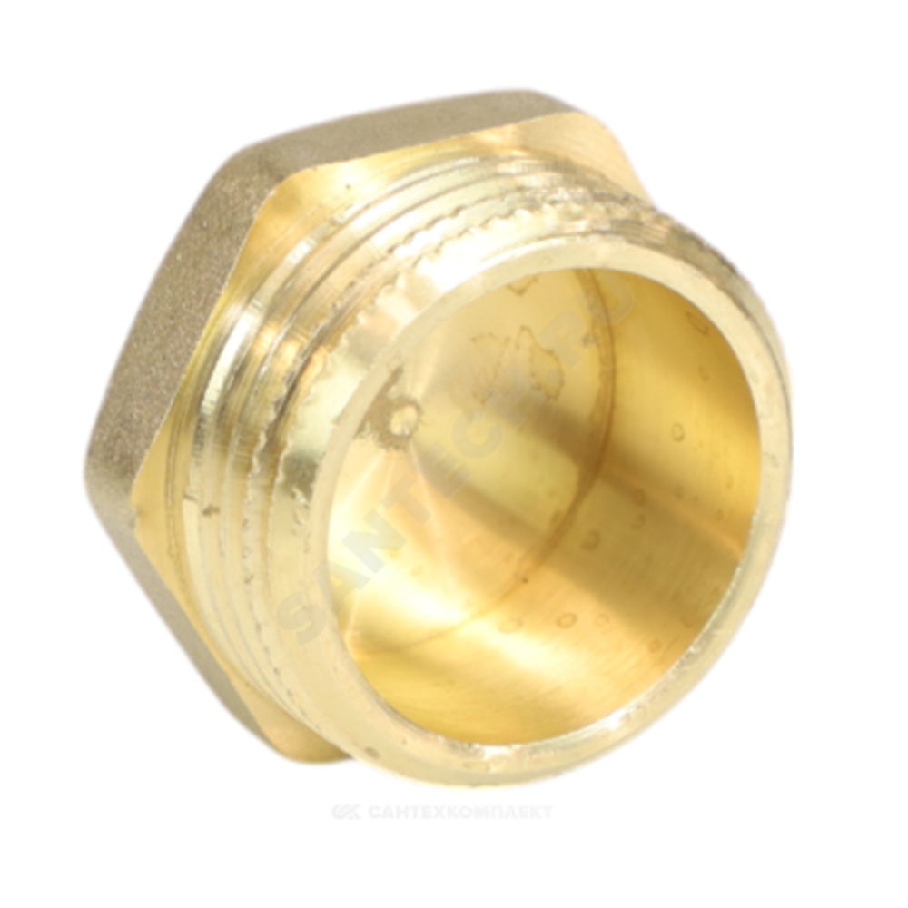 Заглушка латунь Ду 50 (2") НР LD LD.65.505.50