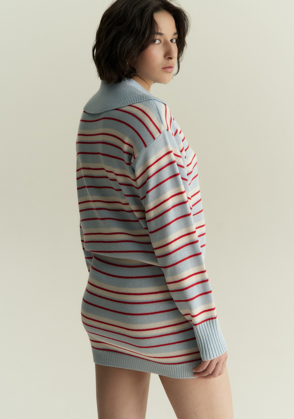 Юбка мини в полоску 1’1’26