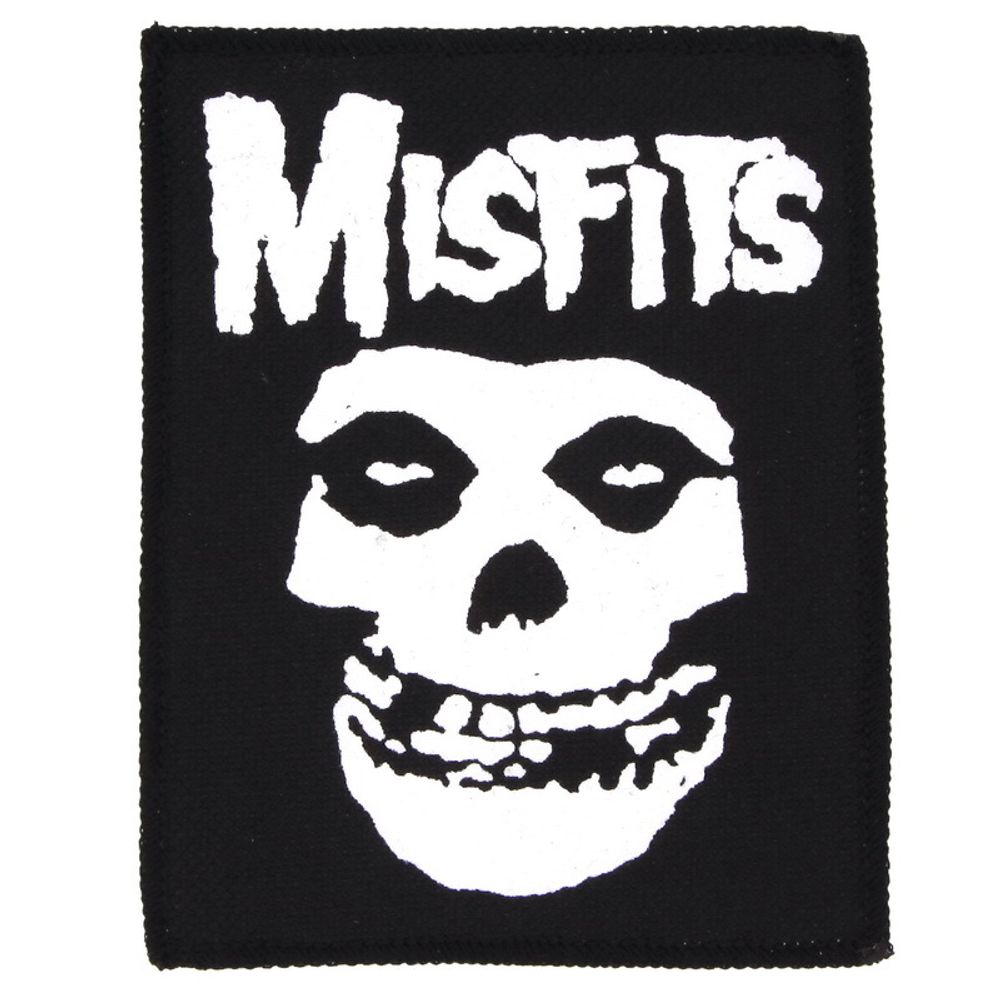 Нашивка Misfits череп+надпись (938)