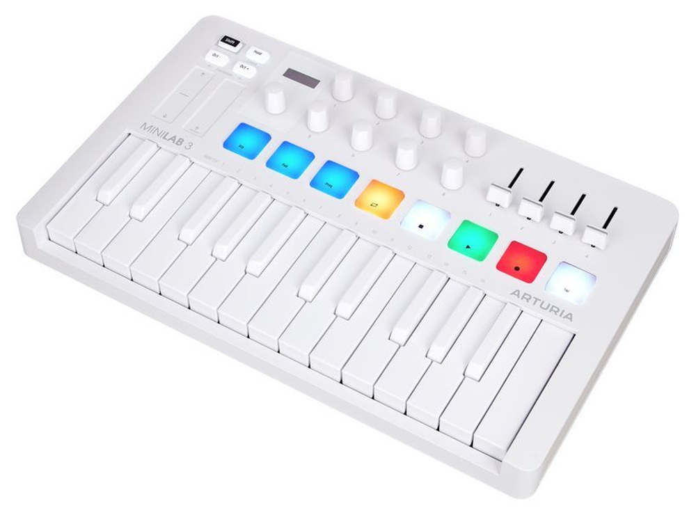 MIDI-клавиатура 25 клавиш Arturia MiniLab 3 Alpine White