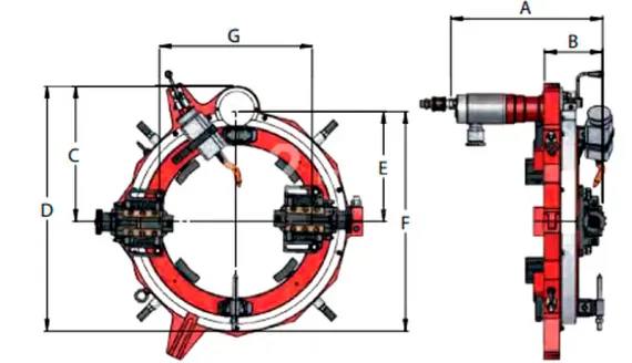 Разъёмный труборез G.B.C. SuperCutter SC-54-60