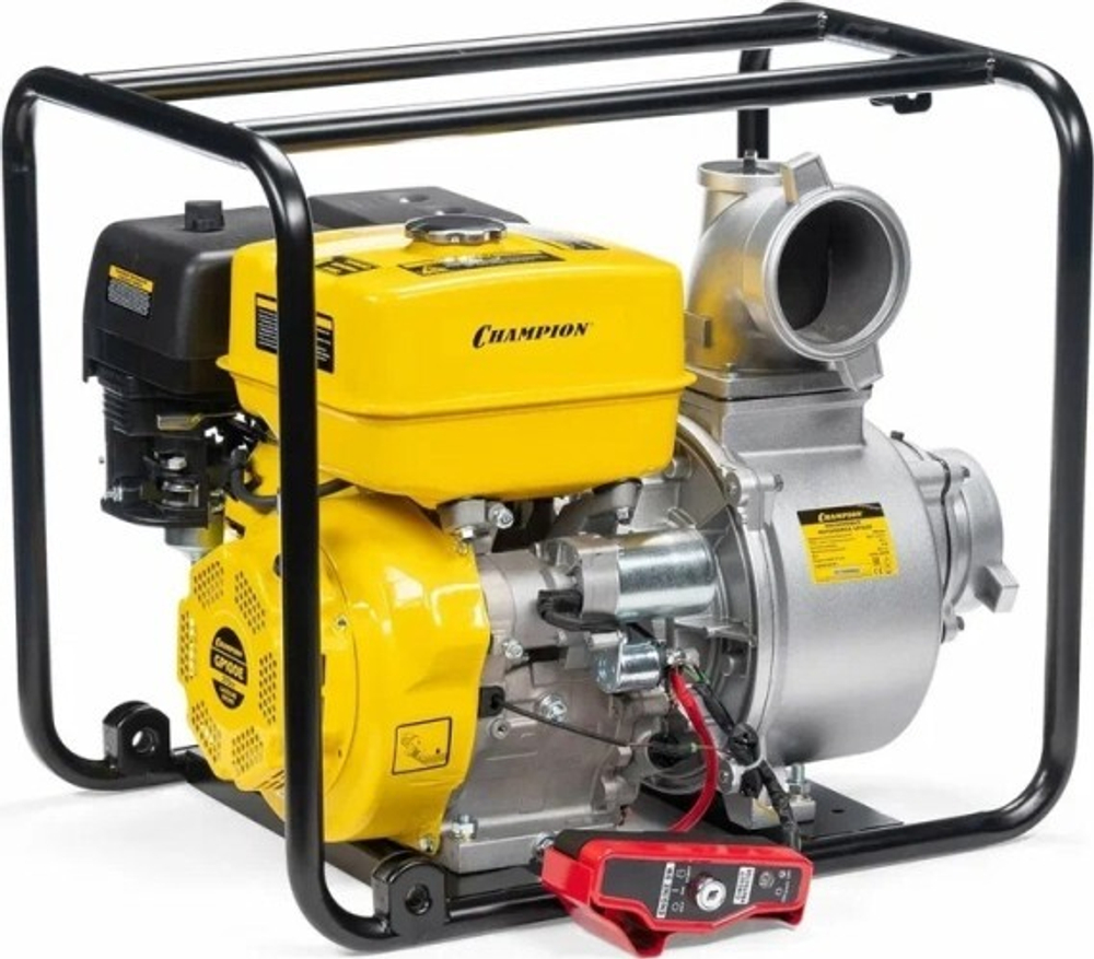 Мотопомпа бензиновая CHAMPION GP100E для слабозагрязненной воды