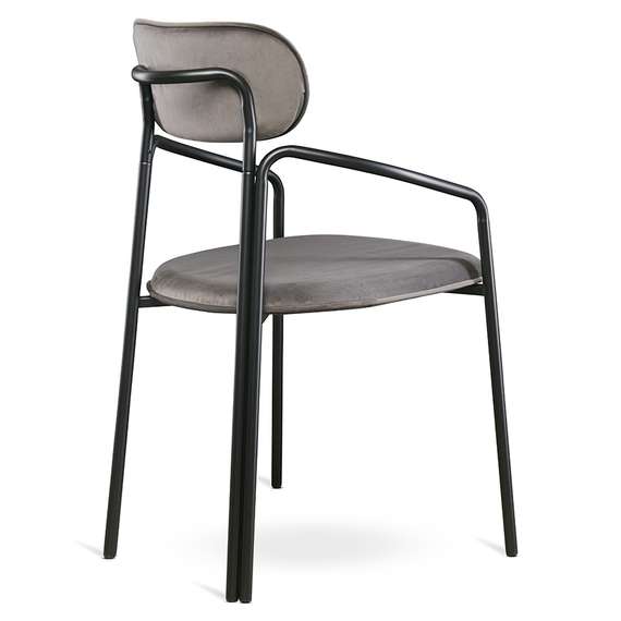 Стул Ror, Round, серый велюр