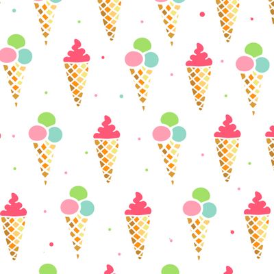 детский паттерн эскимо мороженое