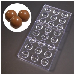 Форма поликарбонатная «Полусфера 2,4 см, 24 ячейки»