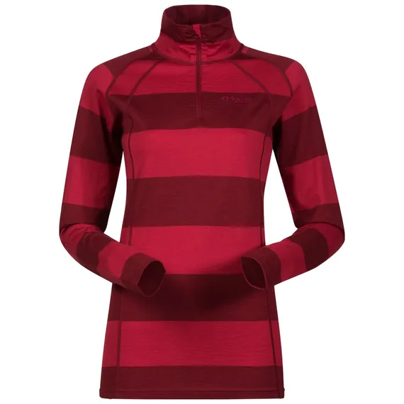 Блуза женская с длинным рукавом и высоким воротом на молнии Bergans Fjellrapp Lady Half Zip 1959