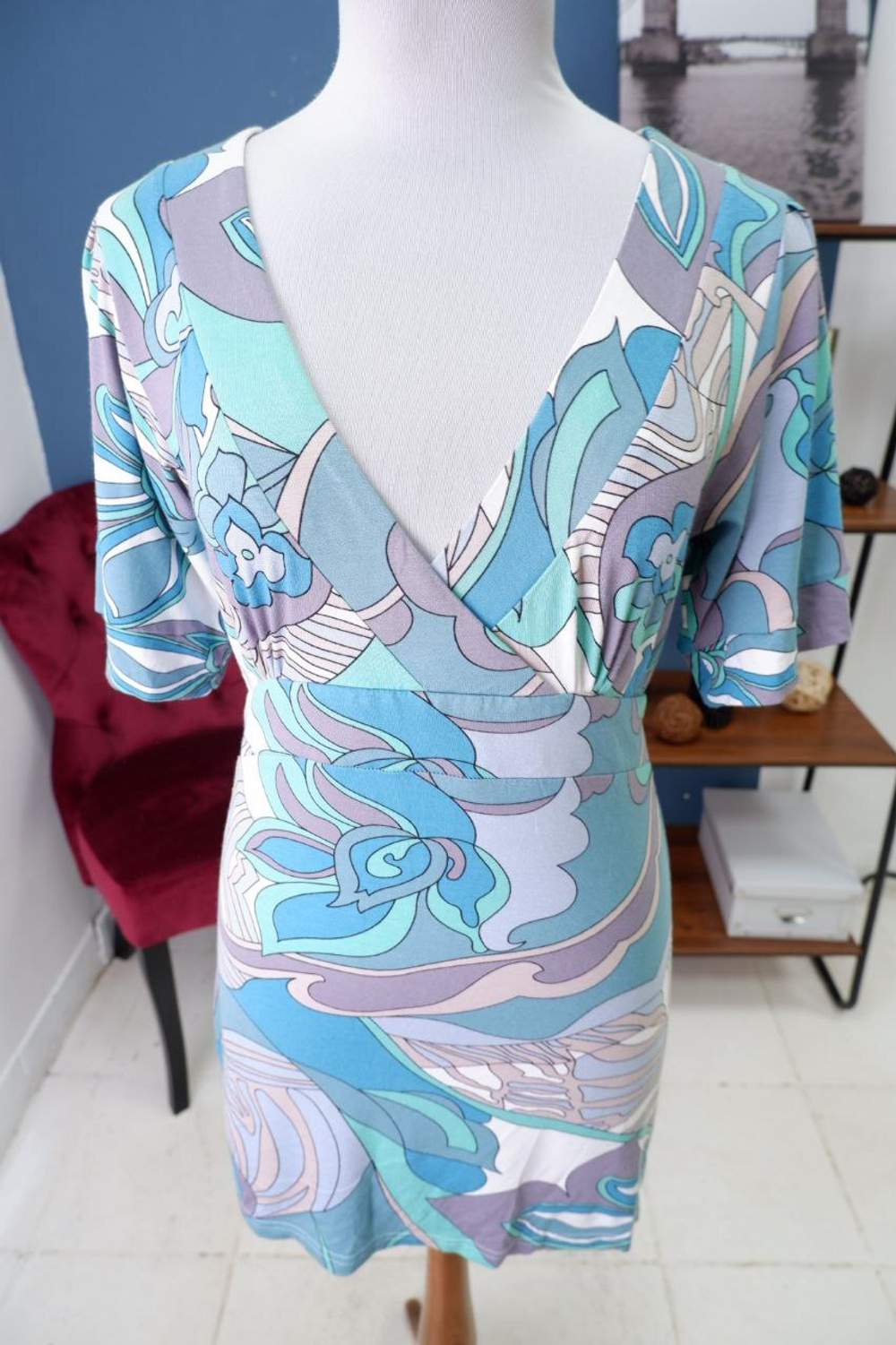 Блузка-туника Acasta с принтом 44 размер