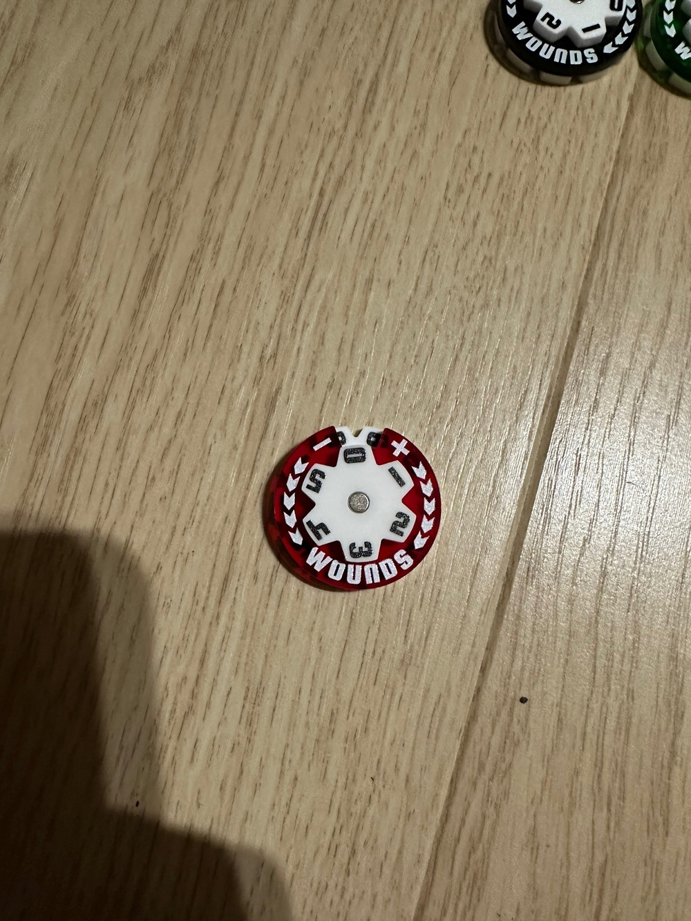 Round Counters 32mm. Red