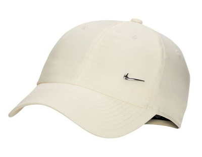 Теннисная кепка Nike Dri-Fit Club Unstructured Metal Swoosh Cap - coconut milk/metalic silver