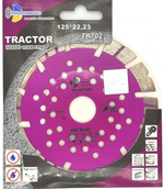 Диск алмазный отрезной, Турбосегментированный 125x22.23x12 Tractor Trio-Diamond TR702