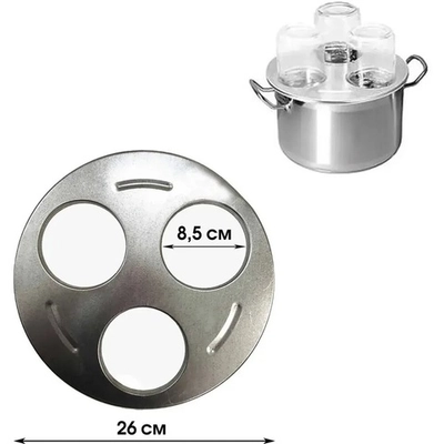 Стерилизатор для банок 3-х местный 1158