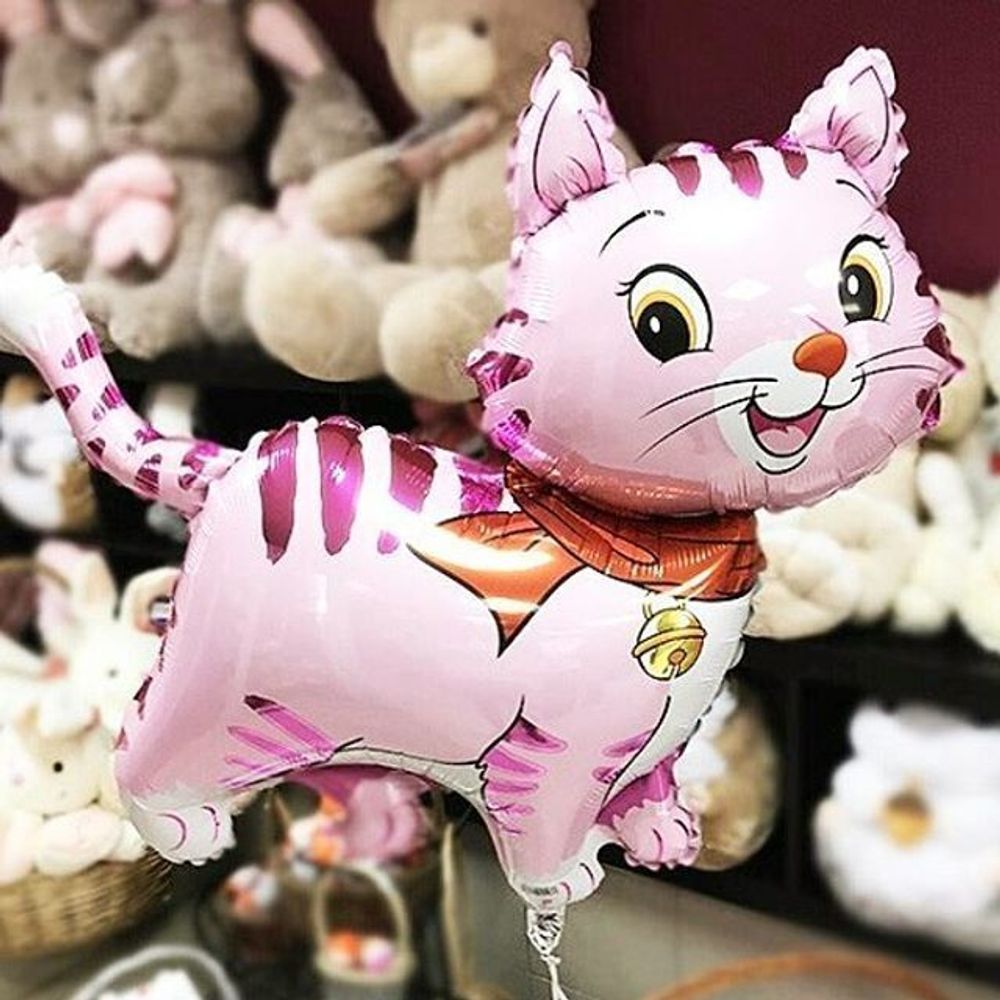 Шар (32"/81 см) Фигура, Любимый котенок, Фуше 1 шт.