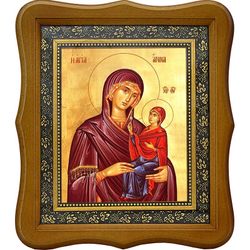 Анна праведная, мать Пресвятой Богородицы. Икона на холсте.