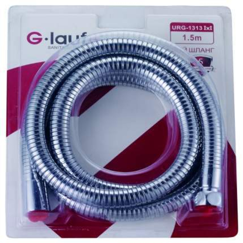 Шланг душевой 150 см имп/кон Glauf URG-1211 блист. (растягивающийся)  7906