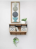 Полка настенная навесная 64*20.5*42 см