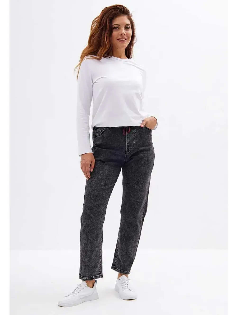 Джинсы на резинке больших размеров