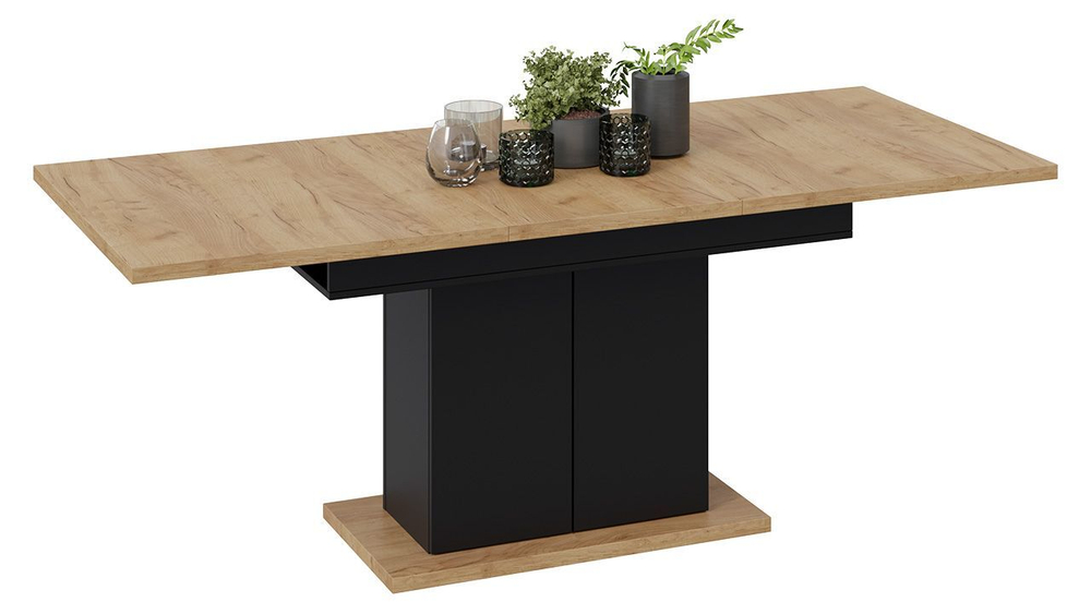 Стол кухонный обеденный раздвижной Белый, Дюна_32, 85х150,4х77 см