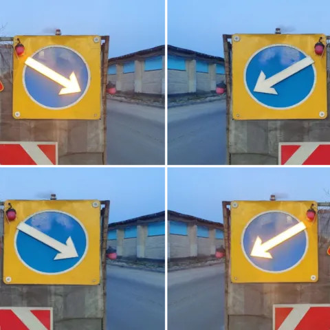 дорожные знаки стрелки светодиодные