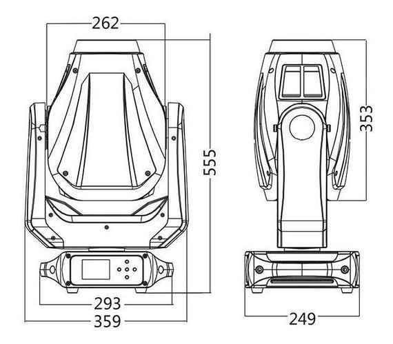 SILVER STAR PLUTO 200 - светодиодная вращающаяся голова SPOT, 200Вт