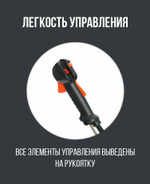 Мотокоса бенз PATRIOT PT 555 (1+1), 52сс, 3.0л.с, жест. вал, U-рук, катушка Comfort+3Т(250106230)