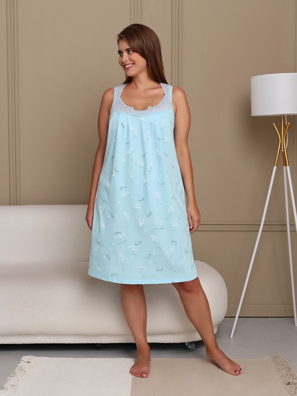 Ночная сорочка Австерия Виотекс ГОЛУБОЙ